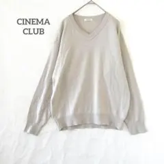 シネマクラブ ニット Ｖネックセーター 長袖 プルオーバー トップス M