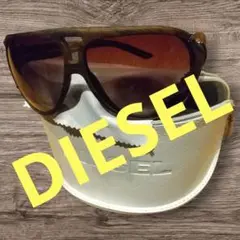 【DIESEL サングラス】 木目フレーム サングラスケース・クロス付 ブランド