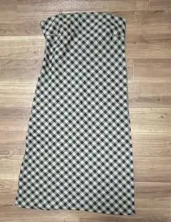 sheinチェックワンピ