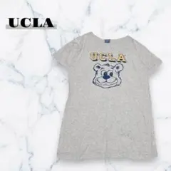 くまプリントTシャツ ユニセックス 希少 M～L相当 オーバーサイズ 8273のサムネイル