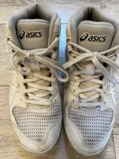 ASICS バスケットボールシューズ ミッドカット ホワイト22センチ