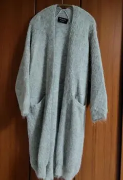 UNITED TOKYO モヘア ロングカーディガン ライトグレー