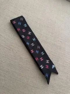 CHANEL ドット柄スカーフ ブラック/ホワイト ノベルティ CHANEL ドット柄スカーフ ブラック/ホワイト ノベルティ - メルカリ