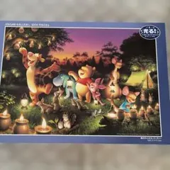 ディズニーくまのプーさん　ジグソーパズル千ピース　木額55×77㎝完成品　極美品 ジグソーパズル 1000ピース ディズニー くまのプーさん Winnie