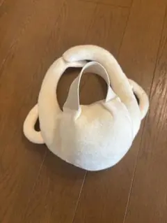 クリーム色 セルフ 哺乳瓶ホルダー持ち手付き