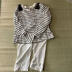 ボーダーロンTとレギンスのセット