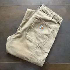 ベージュ ワークパンツ