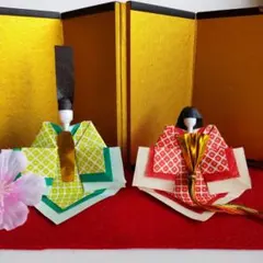 ５ ひな祭り お雛様 雛飾り 桃の節句 折り紙 手づくり ハンドメイド