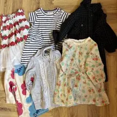 女の子80 夏〜秋服　6点セット