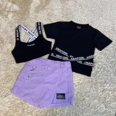 アナップ　135 140 トップス　スカート　Tシャツ　まとめ売り　ガールズ