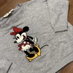 ユニクロ　UNIQLO Disney ミニーマウス セーター 100cm グレー