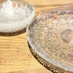 Noritake ガラスプレート 大皿、小皿計6枚セットのサムネイル
