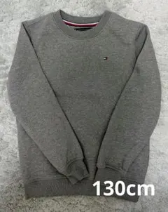 【美品】TOMMY HILFIGER 裏起毛グレー トレーナー M　130