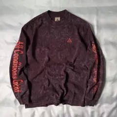 00s~ NIKE ACG タイダイ L/S カットソー 袖プリント ロンティー