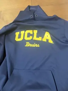 チャンピオン UCLA ネイビー フード付きパーカー L