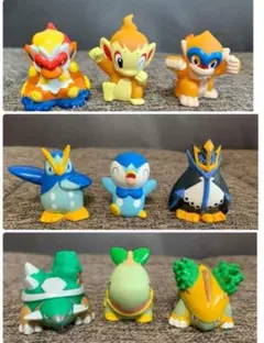ポケモン指人形 御三家 進化セット 美品