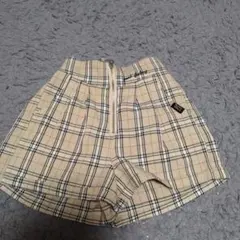 チェック柄ショートパンツ 130cm