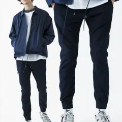 monkey time　デニム スキニー ジョガーパンツ