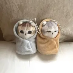 包まれにゃんこセット 全タグ付き SNSやLINEスタンプで大人気の『mofusand』より包まれにゃんこが