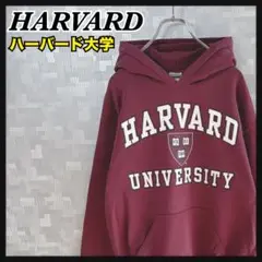 ハーバード大学 カレッジ パーカー スウェット ワインレッド M プルオーバー