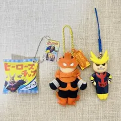 ユニバUSJエンデヴァー オールマイト ヒーローチップス キーホルダー