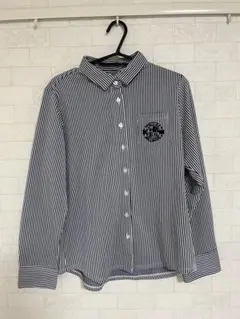TIGORA ストライプ ボタンダウンシャツ XL