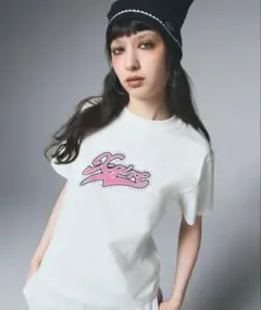 X-girl RHINESTONE AND LOGO S/S TEE