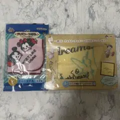ディズニー　一番くじ　ハンドタオル　2種セット