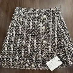 ツイードタイトミニスカート