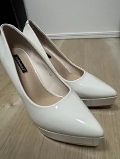 ブライダル　パーティー　ホワイト ハイヒール　12cm