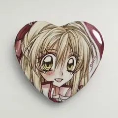 神山満月 種村有菜30周年記念展 くじ D賞 ハート缶バッジ 満月をさがし