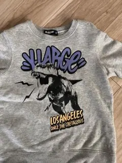 XLARGE KIDS 恐竜トレーナー 90サイズ グレー
