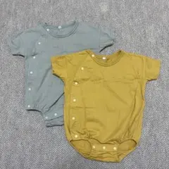ベビー服　ボディスーツ　2点セット　夏服　70 まとめ売り　肌着