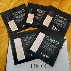 新品サンプル Dior ファンデーション3袋 &ベース2袋