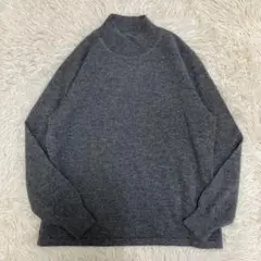 【美品】LASANTE カシミヤ100%ハイネック　セーター　グレー　M〜L