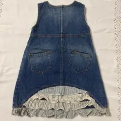 ZARA子供用フリルデニムジャンスカワンピースザラ