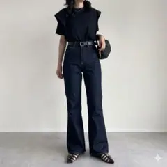 MOUSSY マウジー ハイウエスト フレア デニム MVS FLARE 美脚