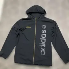 adidas ブラック ピステ・ウィンドブレーカー