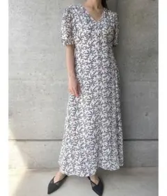 Half sleeve flower ワンピースのサムネイル