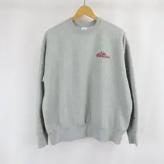 美品 Champion ロゴ 刺繍 英字 プリント スウェット トレーナー