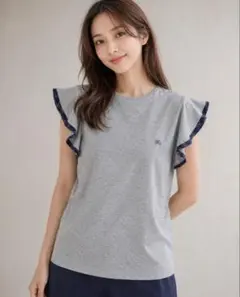 訳あり・新品】バーバリーブルーレーベル フレンチスリーブ ニット