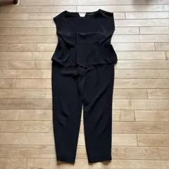 avvブラック ペプラムセットアップ