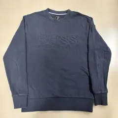 HUGO BOSS トレーナー　スウェット　エンボス加工　黒