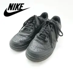 ナイキ コート ビジョン LO NN 26.5 スニーカー レザー 黒/BD35