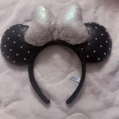 ディズニー カチューシャ キルティング パール