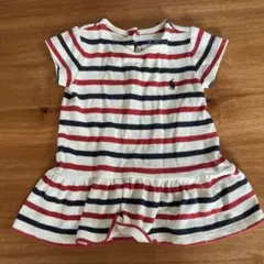 値下げ　Ralph Lauren ストライプ ワンピース 80 ベビー　女児