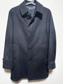 未使用級 ユニバーサルランゲージ コロンボ カシミヤ ステンカラーコート L 黒 未使用級 ユニバーサルランゲージ コロンボ カシミヤ ステンカラー