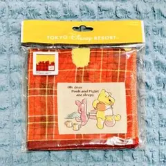 東京ディズニーリゾート プー&ピグレット チェック柄 ミニタオル