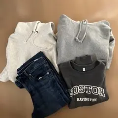 キッズ服セット（パーカー・トレーナー・デニム）