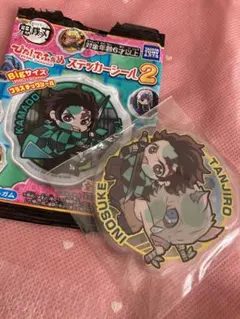 ❤️鬼滅の刃❤️ぴた！でふぉめステッカーシール2❤️竈門炭治郎❤️嘴平伊之助❤️箔押し❤️